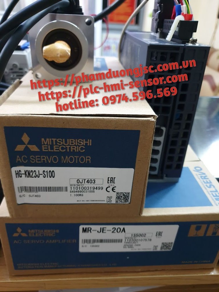 MR-JE-20A + HG-KN23BJ-S100 + PARTS SERVO MITSUBISHI 200W