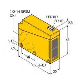 ảm biến quang Turck Q85VR3D-T9-B ảm biến quang Turck Q85VR3D-T9-B