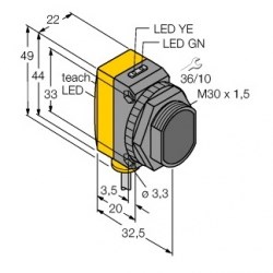 Cảm biến quang Turck QS30EDV Cảm biến quang Turck QS30EDV