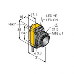 Cảm biến quang Turck QS18EP6D Cảm biến quang Turck QS18EP6D