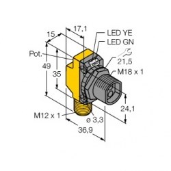 Cảm biến quang Turck QS18VP6FQ8 Cảm biến quang Turck QS18VP6FQ8