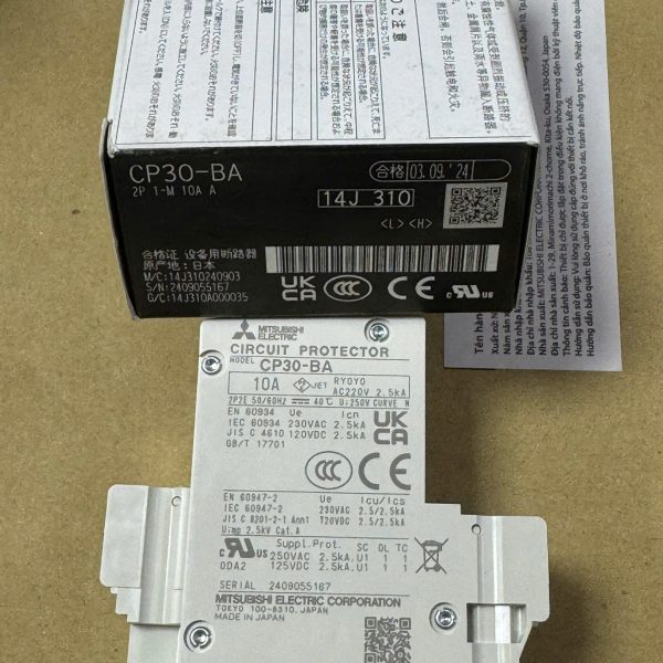 CẦU DAO BẢO VỆ MẠCH CP30-BA 2P 1-M 10A A